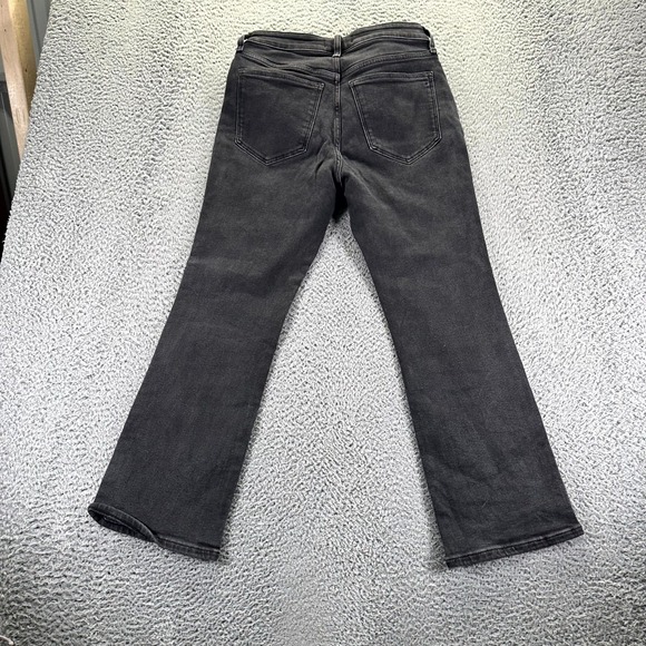 Madewell Kick Out Jeans Womens 28x28 Black Denim Cotton Curvy Straight Stretch - Picture 8 of 13